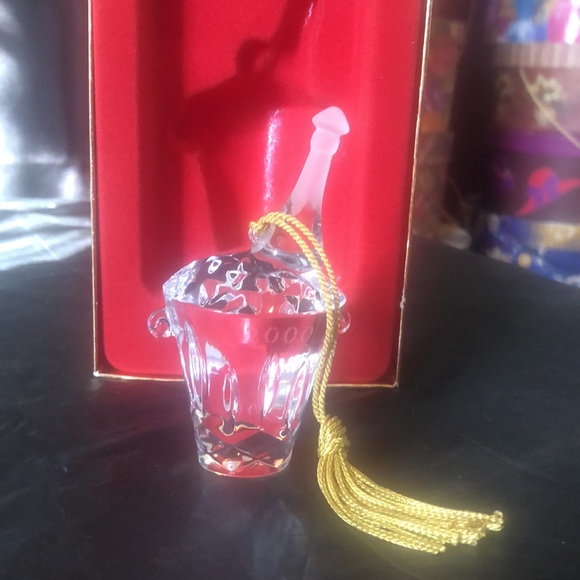 Gorham lead crystal champagne bottle & bucket 2000 New old stock - never display - Picture 2 of 6